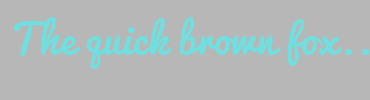 Image with Font Color 6FDFDF and Background Color B7B7B7